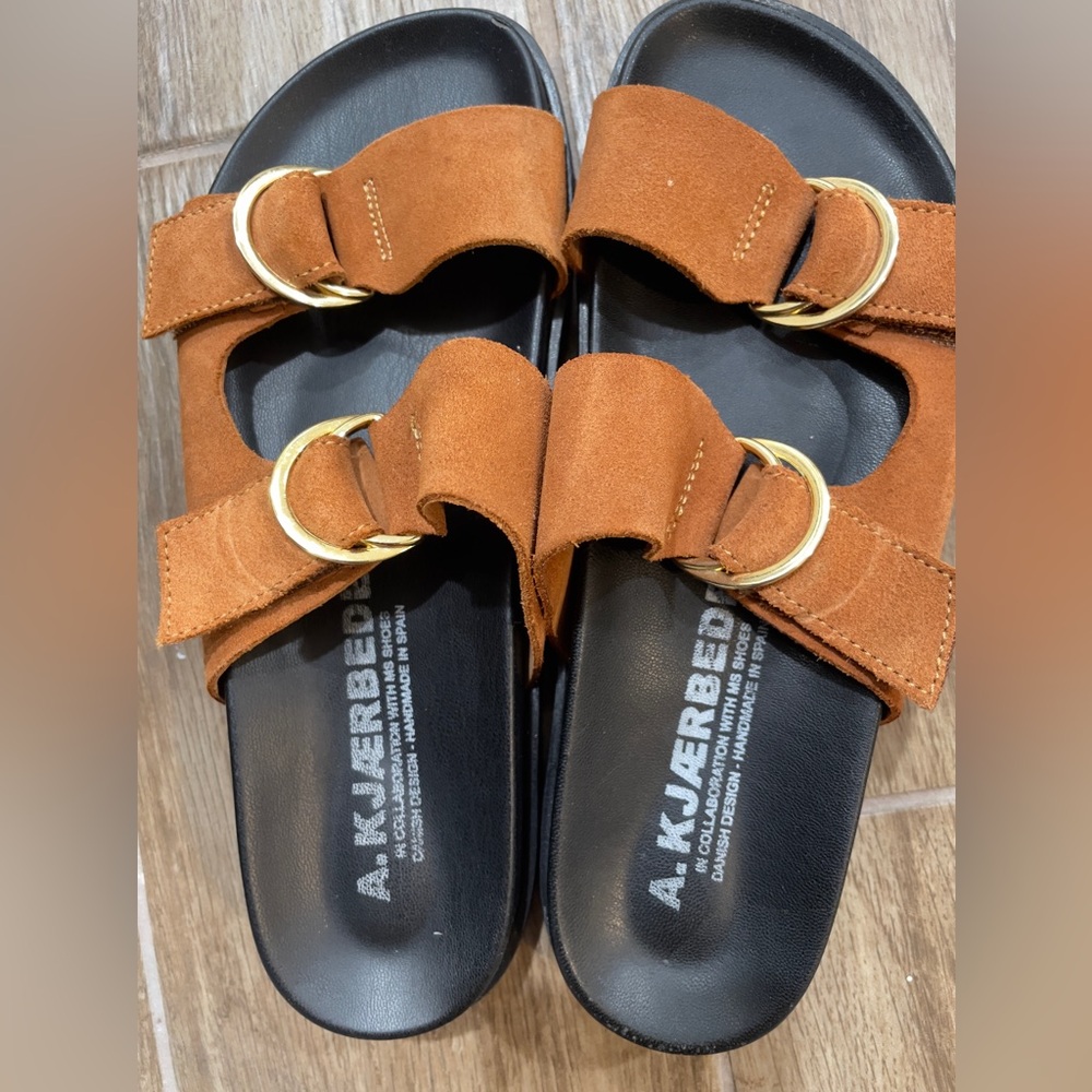 A. Kjaerbege in collaboration Buckle Slides Sandals